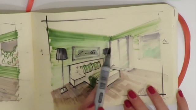 🖍7 основных ошибок в интерьерном скетчинге маркерами у начинающих смотреть онлайн