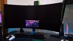 Monitor LG 45” UltraGear OLED Curved 45GR95QE-B 240Hz play with PS5