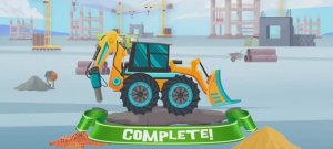 Веселая игра Трактор с ковшом.