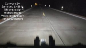 Convoy S2+ LH351D + TIR lens (strip)