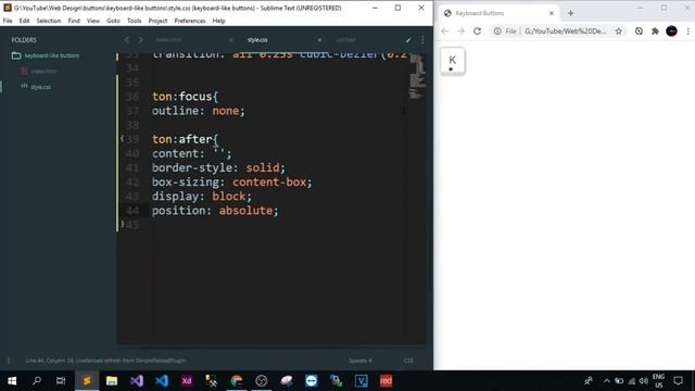 CSS Keyboard Buttons | Keyboard Type Button Design Using HTML CSS