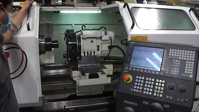 FRYER ET-21 EASY TURN CNC ENGINE LATHE 21"x60"cc WITH SIEMENS 828 CONTROL TURRET COLLET CHUCK 2017