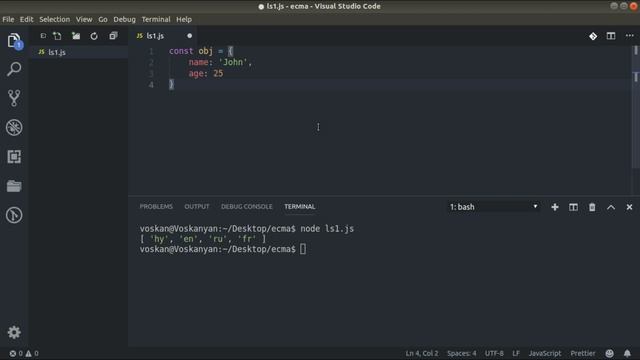 Դաս 2: let և const․ ES6 ֊ ի նոր փոփոխականները: JavaScript ծրագրավորման լեզվի Հայերեն դասեր смотреть онлайн