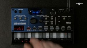 Korg Volca Nubass Vacuum Tube Synthesizer | Gear4music demo