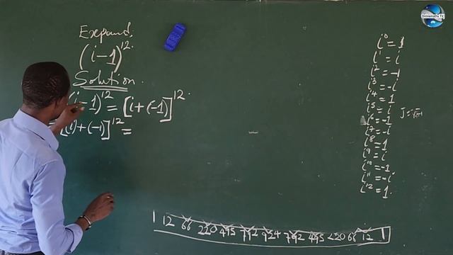 Expand (i–1)^12 | Binomial Theorem And The Pascal's Triangle Analysis | Pascal's Triangle.