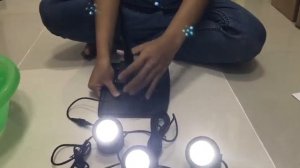 ไฟโซล่าเซลล์ส่องใต้น้ำ 3 ชุด 18 LED (XML-F06L)