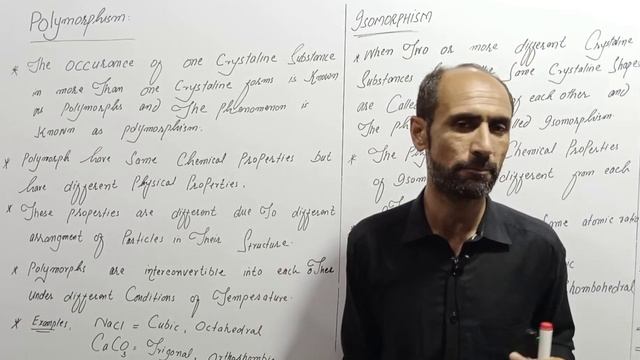 Polymorphism and Isomorphism || FSc11th || Dr Ahad