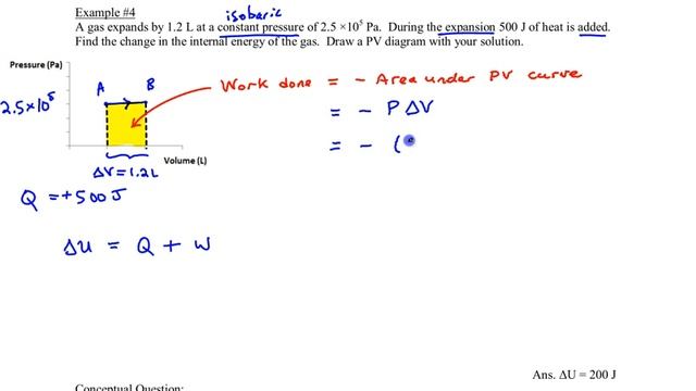 Chapter 15, Example #4 (Isobaric process)