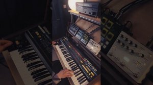 Roland Juno 60 textural loops with Hologram Microcosm and Oto bim and bam