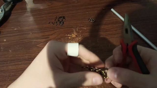 Плетение браслета из латуни и стали неизвестного плетения 4 смотреть онлайн