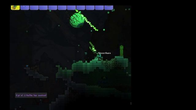 Terraria l Eye of Cthulhu vs Terra Blade- No armor! смотреть онлайн