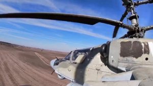 Кадры работы вертолетчиков ВС РФ во время СВО, апрель 2022