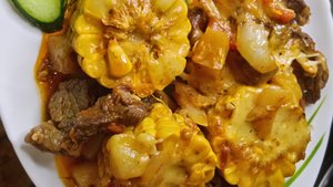 Мясо с овощами за 5 минут 🤤