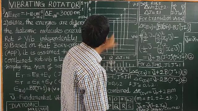 (TAMIL) VIBRATING ROTATOR DIATOMIC BAND CENTERSPECTRUM P-Q-R BRANCHES TRANSITION ENERGY FORMULA смотреть онлайн