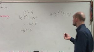 Learn to solve an exponential equation by isolating the exponent