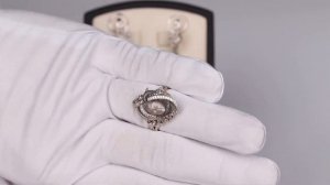 Кольцо Венецианский карнавал из серебра с фианитами