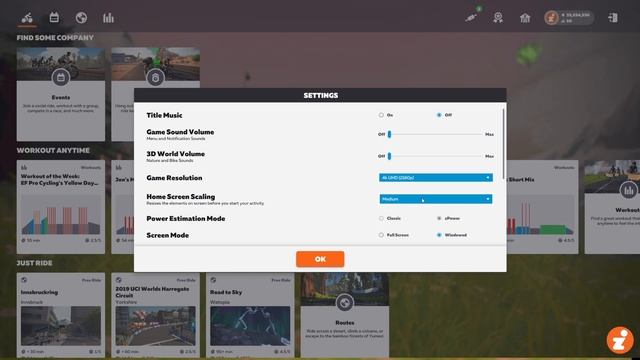 Home Screen Scaling option on Zwift's new Home Screen UI смотреть онлайн