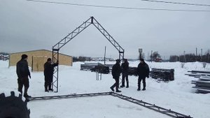 Фермы для гаража в два этажа. Барн хаус каркас за час...