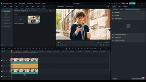 Как размыть фон Filmora  на видео