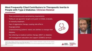 Overcoming Therapeutic Inertia in Type 2 Diabetes—Benefiting Patients, Clinicians and Health System