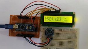 Interfacing TSL2591 light sensor module with Arduino & 1602 LCD
