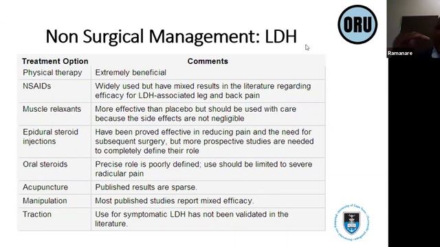Ramanare Magampa- Lumbar degenerative pathology смотреть онлайн