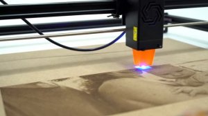 Ortur Laser Master 2 PRO S2 LU2-10A engraving test on MDF with 10000mm/min