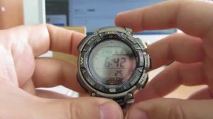 Casio Pro-Trek PRG-240T-7E видео-обзор и настройка
