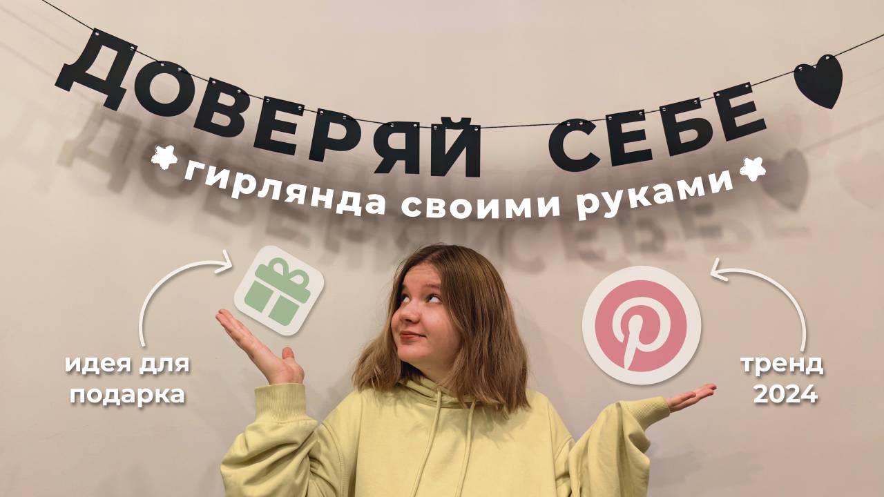 Pinterest гирлянда из букв своими руками | идея подарка на Новый год DIY