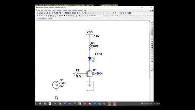 Transistor Driver Build in Multisim смотреть онлайн