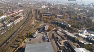 Район Николаевского-Грузового вокзала #Николаев #Украина #2021 (с высоты) #4K #Air2 #60FPS #Drone (7