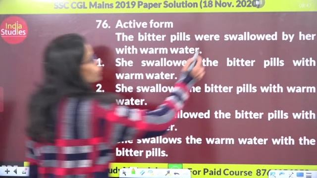 SSC Mains Paper solution 18 Nov 2020  ||  SSC MAINS 2021 ||  CHSL 2021 || CPO | GD |  by Soni Ma'am