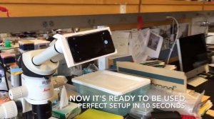 Taking picture in microscope with iPhone in 10 seconds