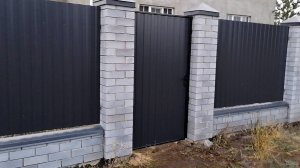 Калитка своими руками. Калитка для частного дома из профнастила.
