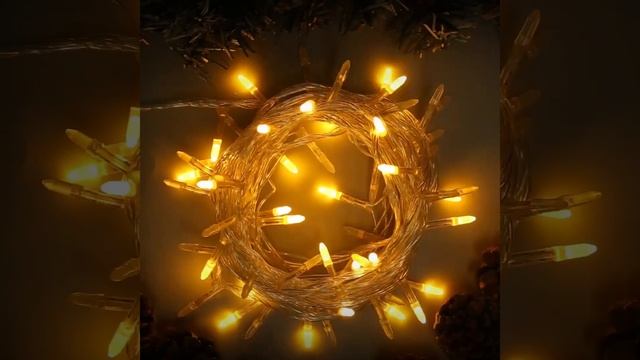 Гирлянда «Нить» 10 м с насадками «Игла», IP20, 100 LED, свечение жёлтое, 8 режимов, 220 В смотреть онлайн
