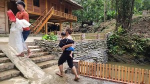 The way my family goes to catch fish to stock the pond - Chúc Tòn Bình