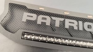 Решетка радиатора Уаз-Патриот с LED балкой на 100 Вт от CHROME-TUNING.com