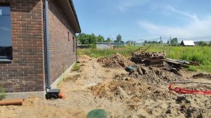Дренаж участка и вокруг дома с ливневой канализацией. Ярославская область, д. Кузнечиха, часть 2