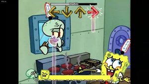 фнф в красти крабс сквидвард и мистер крабс против губка боба #губкабобквадратныештаны #сквидвард