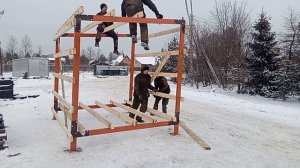 Сарай, хозблок. модульный домик, своими руками, сборка каркаса