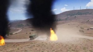 See What Happens! German Leopard Tank Destroys 40 Russian Armored T-72 Tanks! in Frontier II, arma3