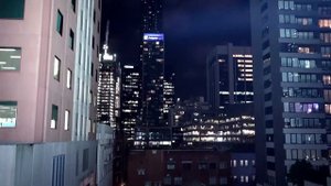 Imalent MR90 - 50,000 lumen beamshots from highrise building