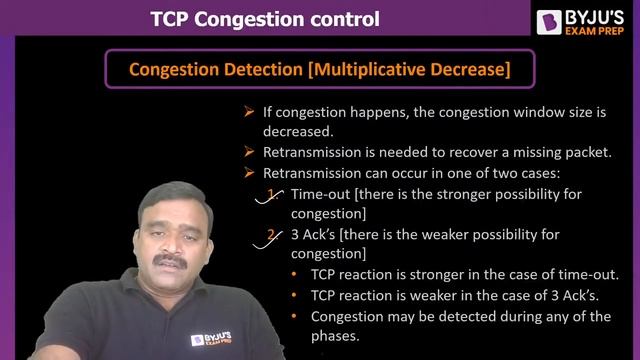 NIELIT 2023 | CSE | Computer Network | TCP Congestion Control | BYJU'S GATE