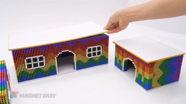 ASMR Build Townhouse With Underground Swimming Pool For Hamster From Magnetic Balls | Magnet Easy смотреть онлайн
