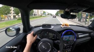 MINI COOPER SE ELECTRIC CITY POV TEST DRIVE IN BRUSSELS