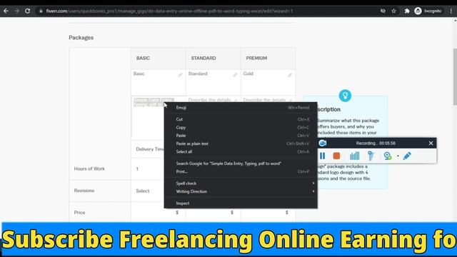 How To Create Best Data Entry Gig on Fiverr 2024 | Create Gig on Fiverr | Freelancing Online Earnin