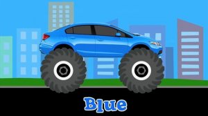 Learning Monster Vehicles Names & Sounds for Kids - Learn Monster Trucks, Cars, Fire Trucks & More