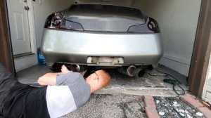 Cutting The Rear Diffuser Off My Infiniti G35!