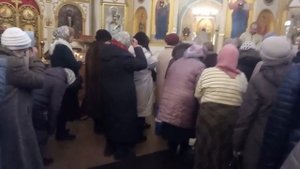 Праздничная служба в храме Архангела Михаила во Владимире. В честь престольного праздника