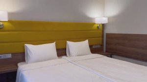 Номер Standart в стильном парк-отеле «Sun Village Arkhyz» в Архызе с тёплым бассейном и рестораном